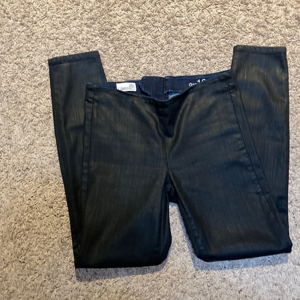 Gap dark jeans.